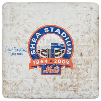 2008 Carlos Beltran Game Used & Signed New York Mets 1st Base Used on 6/15/2008 For Career Hit #1,500 (MLB Authenticated, Mets LOA & Beckett)